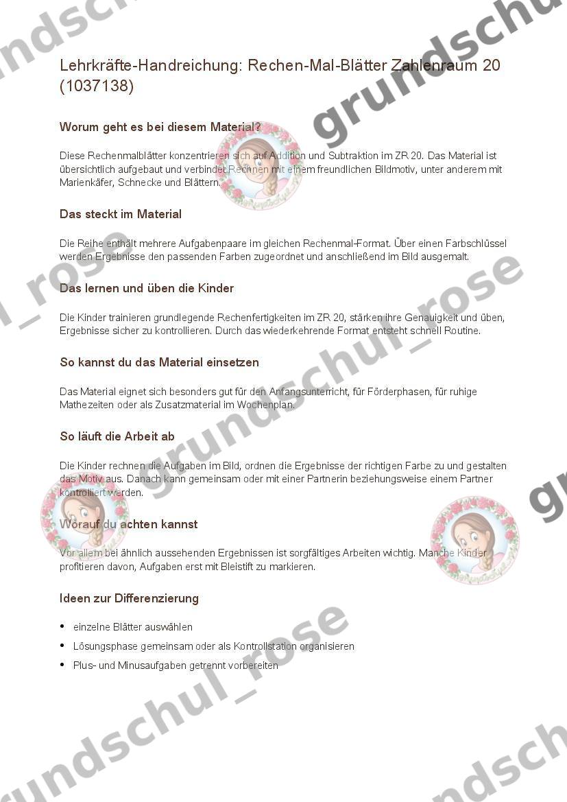 Materialvorschau, Seite 1