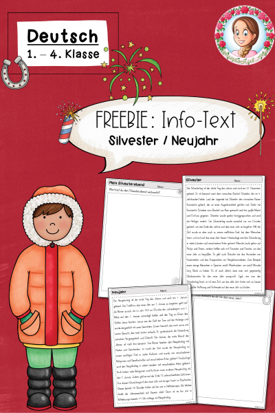 FREEBIE: Infotext zu Silvster und Neujahr (1-4. Klasse) (1025893)