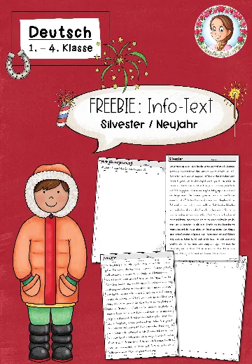 Cover: FREEBIE: Infotext zu Silvster und Neujahr (1-4. Klasse) – digitales Unterrichtsmaterial für die Grundschule