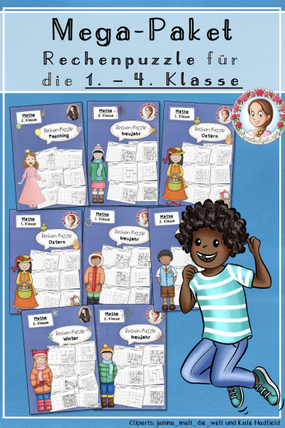 Mega-Paket Rechenpuzzle (1.-4. Klasse) (1039179)