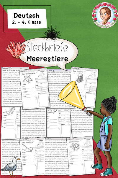 Steckbriefe Meerestiere (Klasse 2 bis 4) Sachunterricht (1044759)