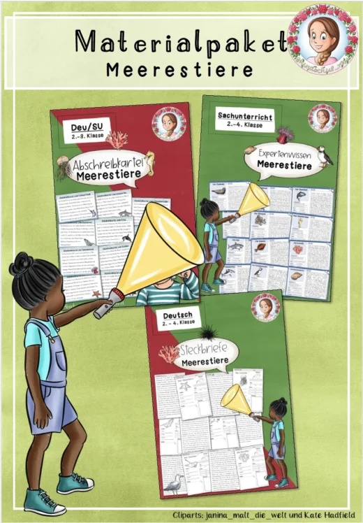 Unterrichtspaket Meerestiere – Forschen, Lesen & Schreiben