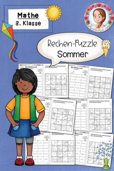 Rechenpuzzle Sommer Klasse 3 ZR 1000 (1057114)