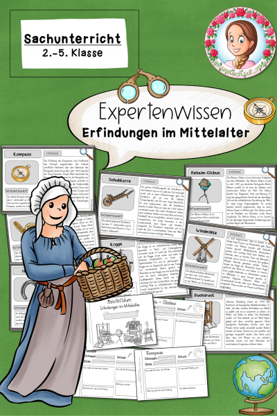 Erfindungen im Mittelalter – Wissenskartei Klasse 2 – 5 (1060151)