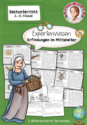 Cover: Mittelalter Grundschule | Erfindungen Wissenskartei Sachunterricht Klasse 2-5 – digitales Unterrichtsmaterial für die Grundschule