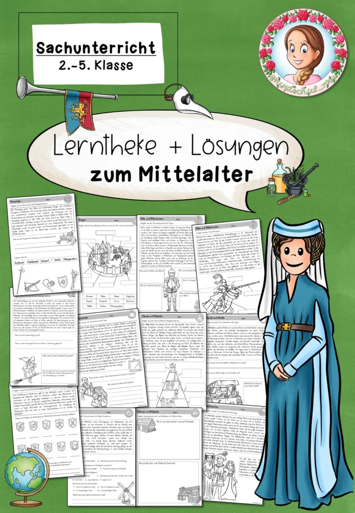 Mittelalter Sachunterricht Klasse 2-5 | Lerntheke Cover