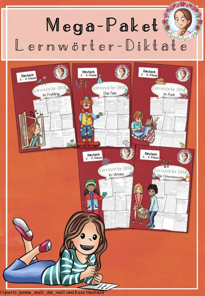 Materialpaket Lernwörter Deutsch Klasse 2-3 - Cover für Klasse 2-3