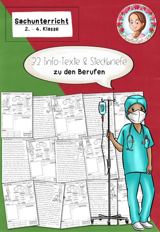 Steckbriefe Berufe Menschen (Klasse 2 bis 4)
