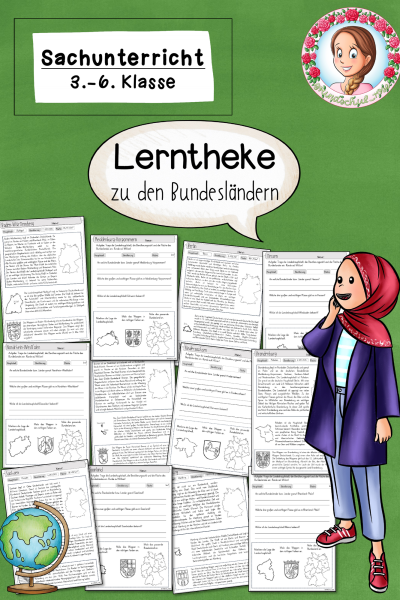Lerntheke zu den Bundesländern / Bundesländer / Deutschland (3.-6. Klasse) (1084514)