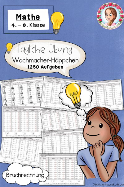 Kopfrechnen Bruchrechnung Tägliche Übungen Klasse 4 bis 6 (1092121)