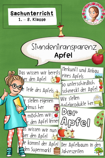 Reihen- und Stundentransparenz zum Apfel (1.-3. Klasse) (1125174)