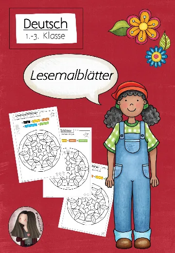 Cover: Kostenlose Mandala-Lesemalblätter Klasse 1-3 – digitales Unterrichtsmaterial für die Grundschule