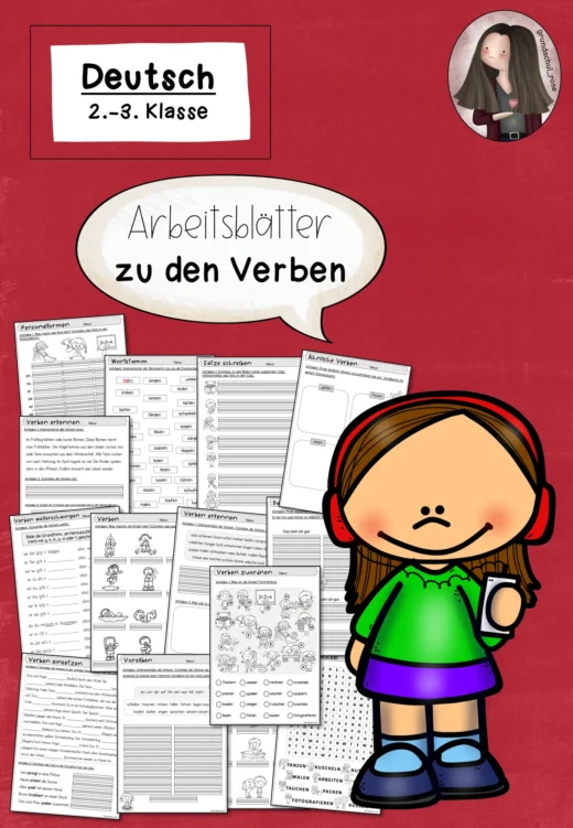 Arbeitsblätter Verben (Klasse 2 bis 3) Deutsch