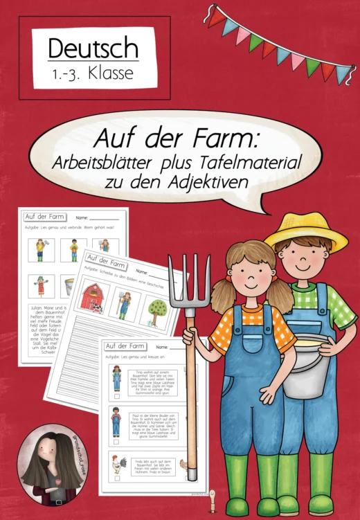Arbeitsblätter 'Auf der Farm'