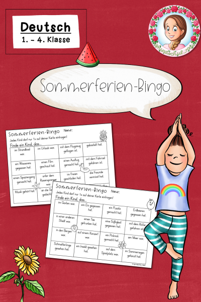 Sommerferien Bingo (1.-4. Klasse) (1211794)