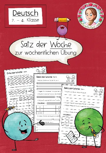 Cover: Satz der Woche Grundschule | Grammatik Klasse 2–4 – digitales Unterrichtsmaterial für die Grundschule