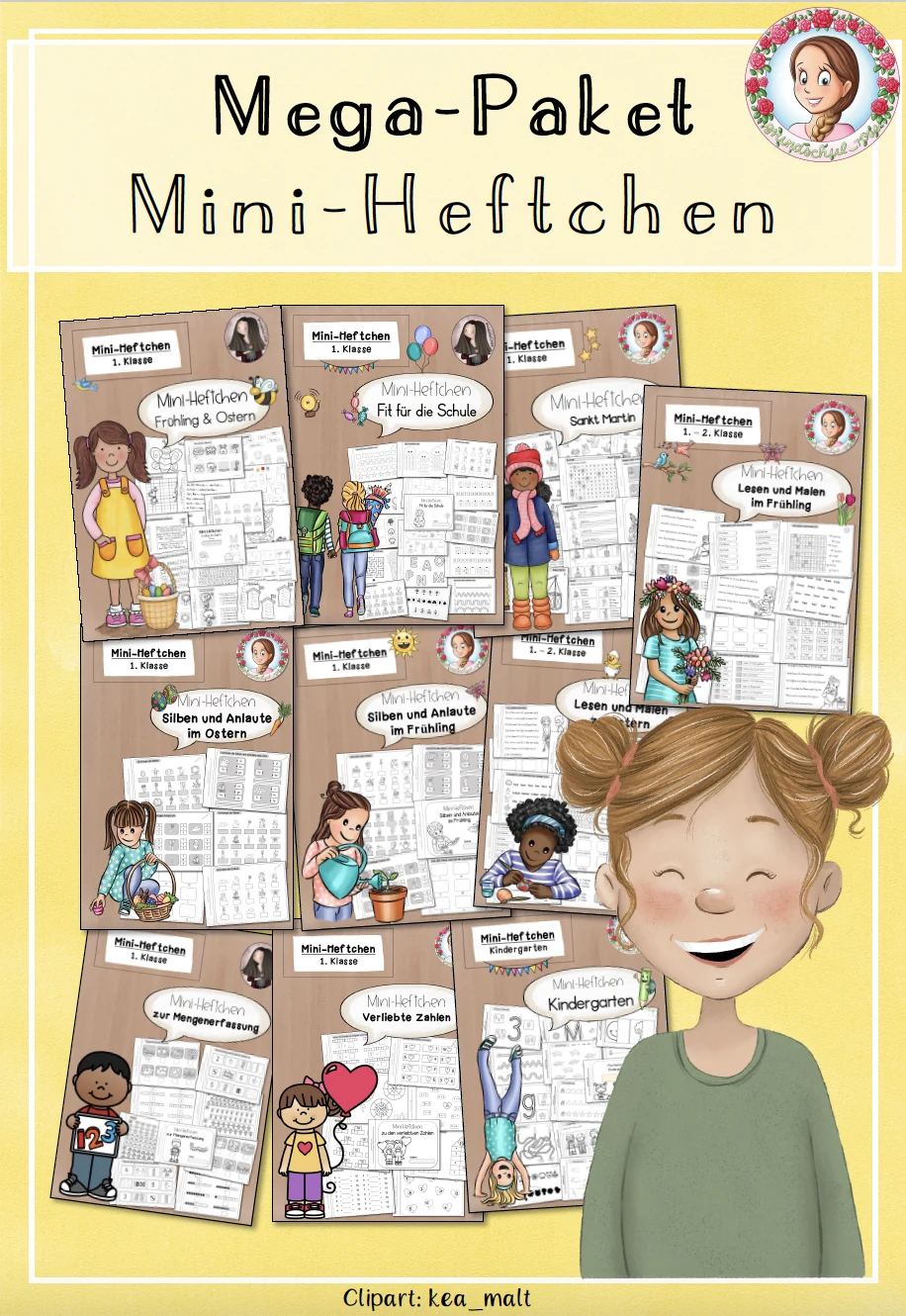 Cover: MEGA-Paket "Mini-Heftchen" – digitales Unterrichtsmaterial für die Grundschule