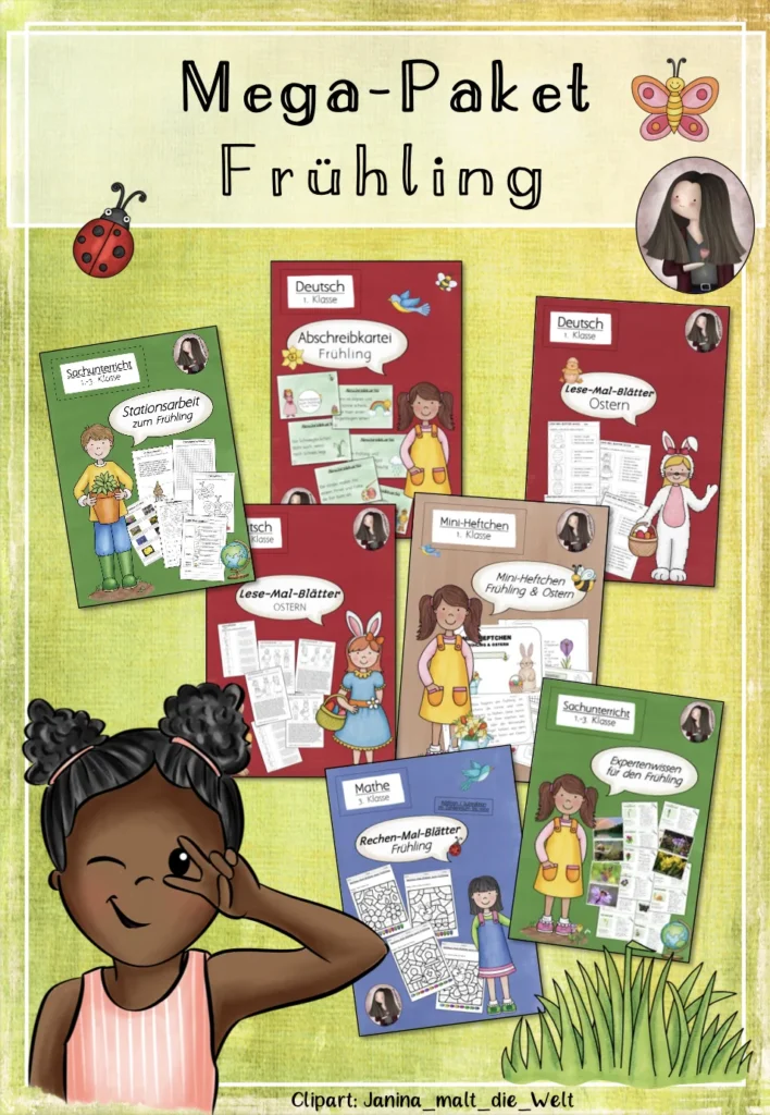 Materialpaket Frühling Sachunterricht Klasse 1 - Cover für Klasse 1