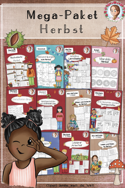 Herbst: MEGA-Paket – Deutsch, Mathematik & Sachunterricht (1.–4. Klasse) (125401)