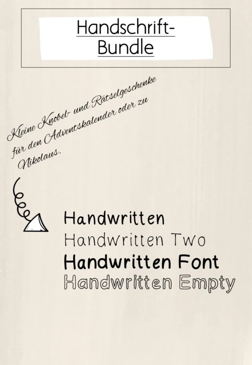 FREEBIE: Handschriften-Bundle 'Rosi'
