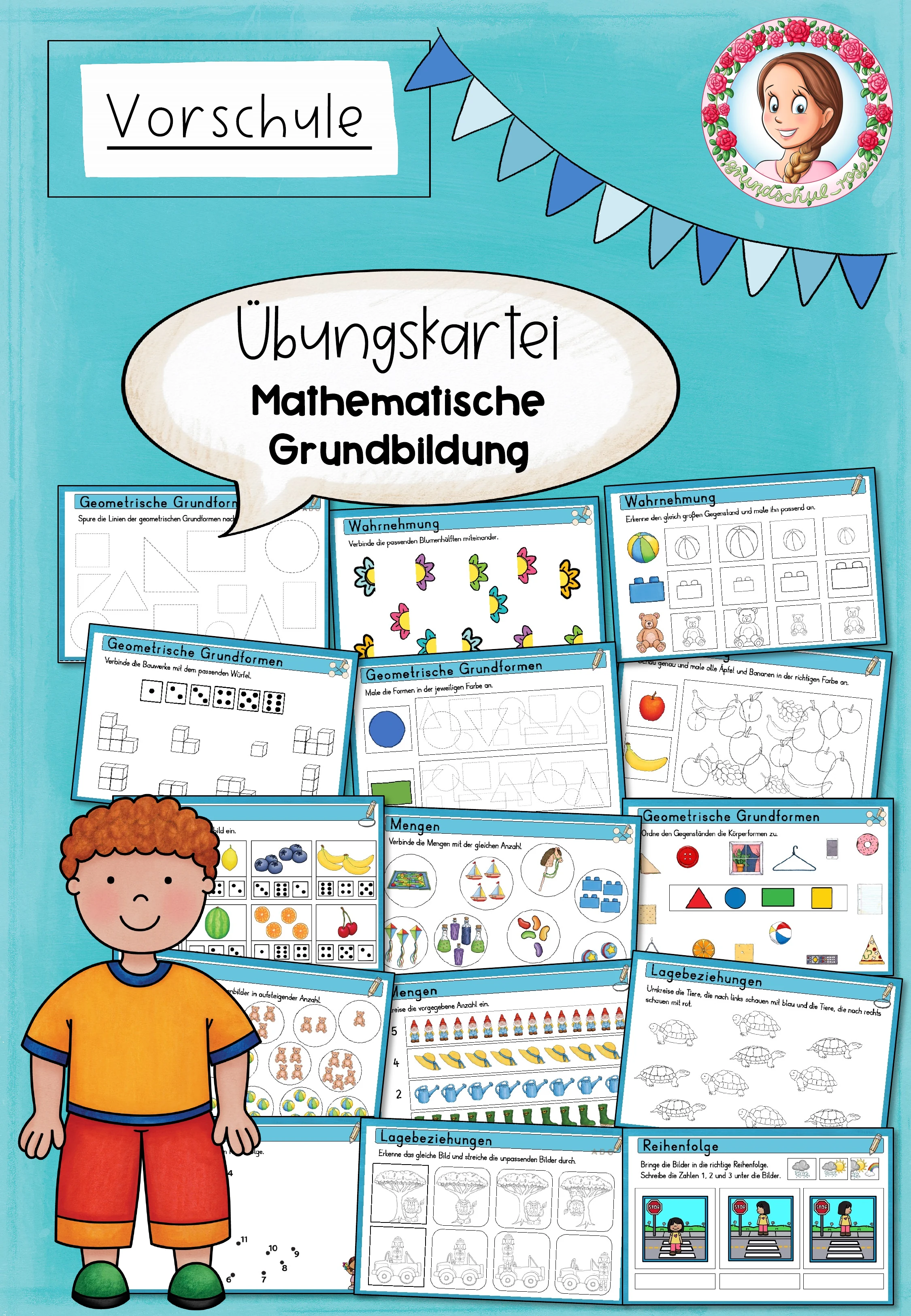 Zahlen und Mengen Vorschule | Mathe-Kartei für Kita