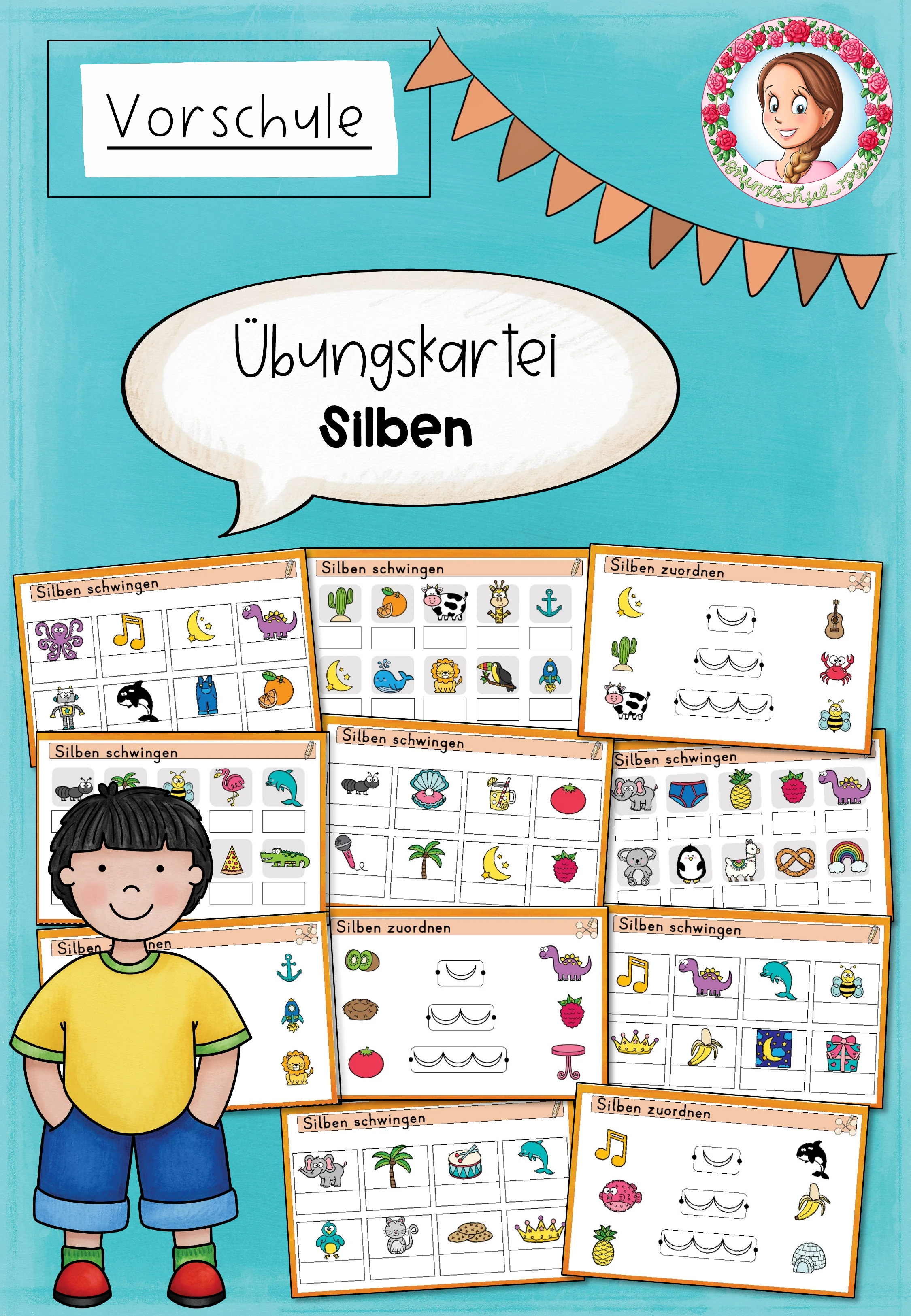 Silben Vorschule Übungskartei