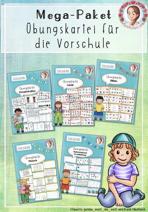 Übungskartei Vorschule & Kita Mega-Paket