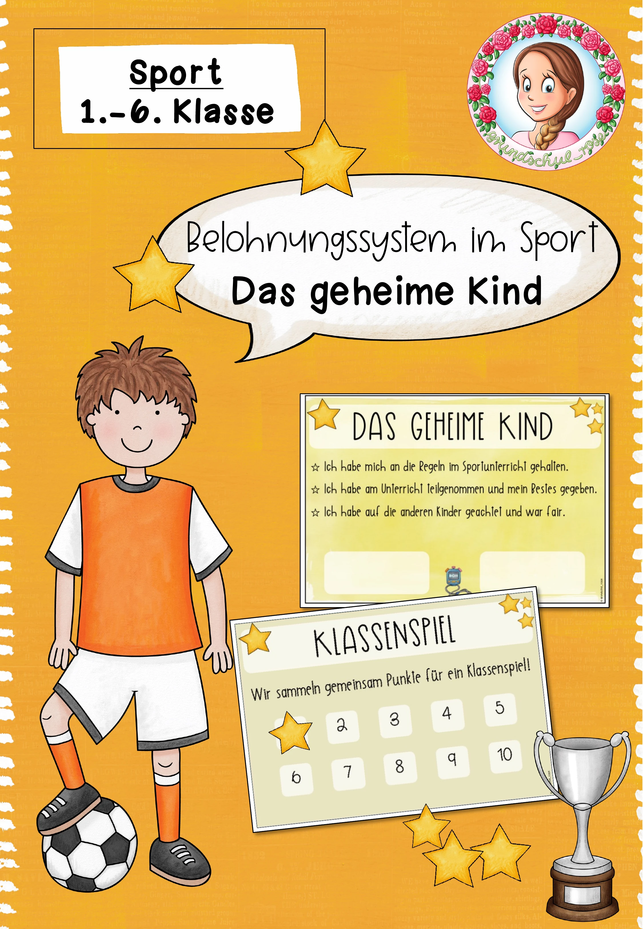 Cover: Belohnungssystem Sportunterricht | Das geheime Kind – digitales Unterrichtsmaterial für die Grundschule