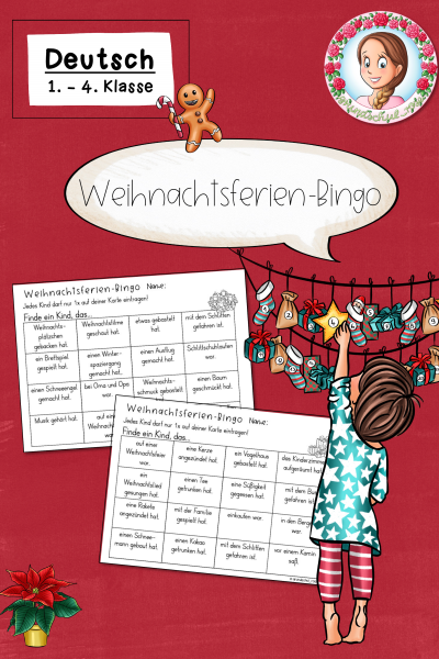 Weihnachtsferien Bingo (1.-4. Klasse) (1316667)