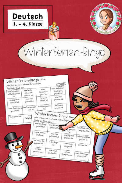 Winterferien Bingo (1.-4. Klasse) (1316675)