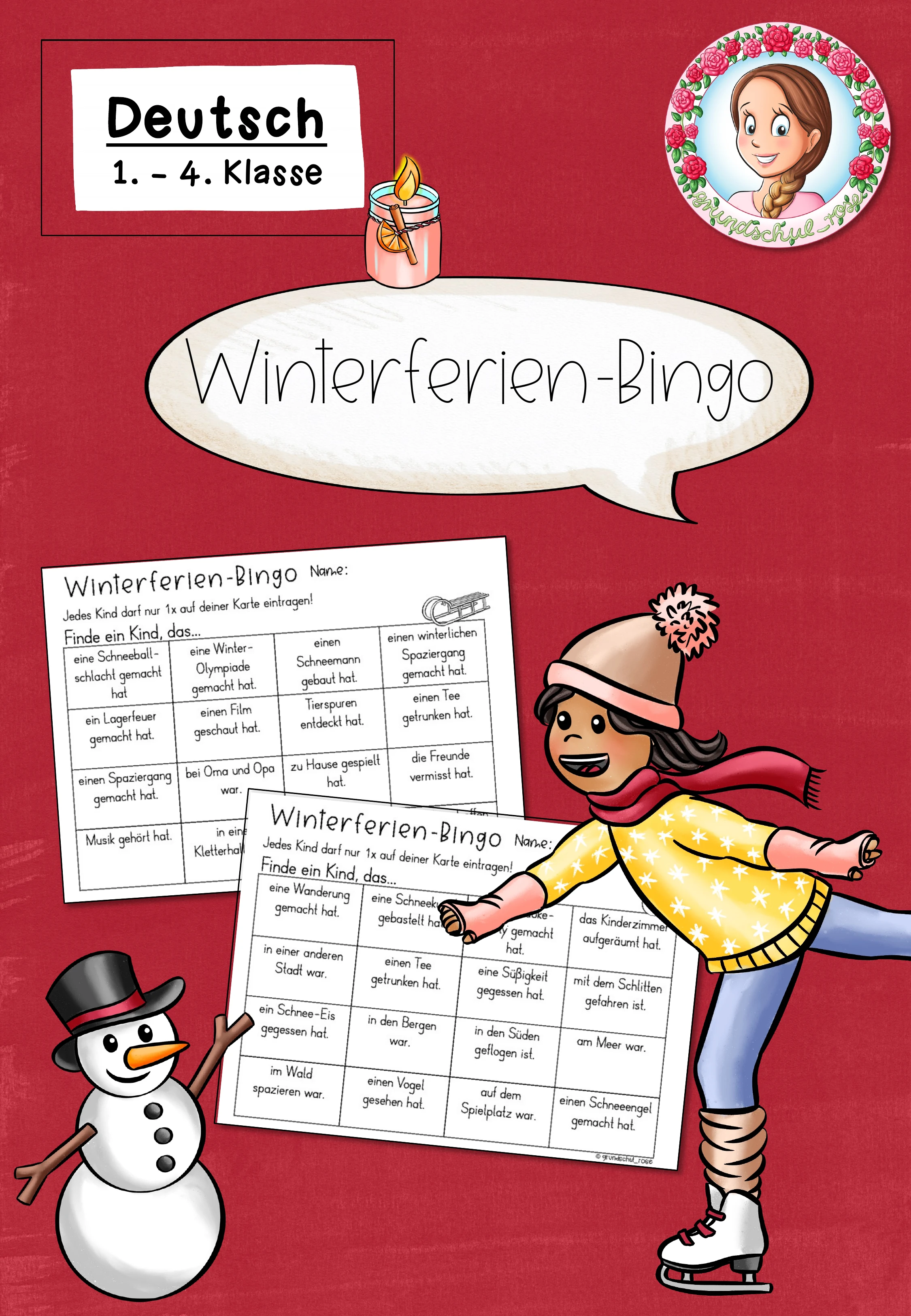 Winterferien Bingo (1.-4. Klasse)