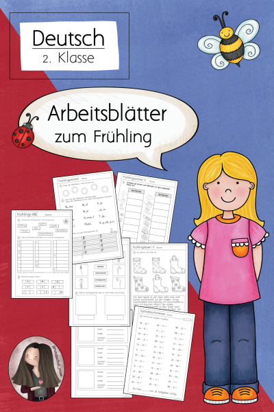 Arbeitsblätter Frühling Klasse 2 bis 3 Deutsch (131715)
