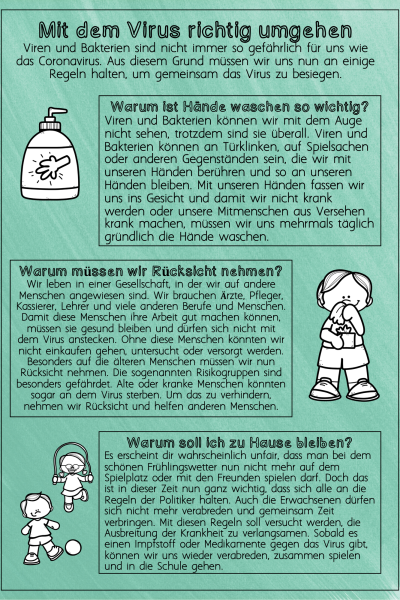 FREEBIE: Merkposter „Mit dem Virus richtig umgehen“ (132889)