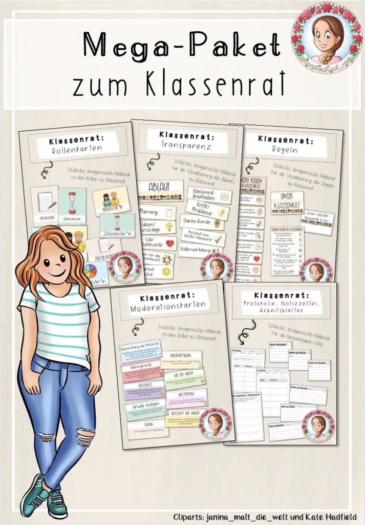 Materialpaket Klassenrat Klasse 1-6 - Cover für Klasse 1-6