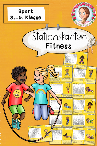 Stationskarten Fitness / Sportunterricht (2.-6. Klasse) (1357185)