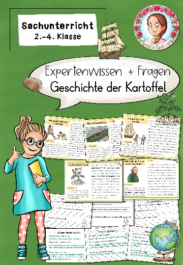 Cover: Kartoffel Wissenskartei | Ernährung Sachunterricht Klasse 2-4 – digitales Unterrichtsmaterial für die Grundschule