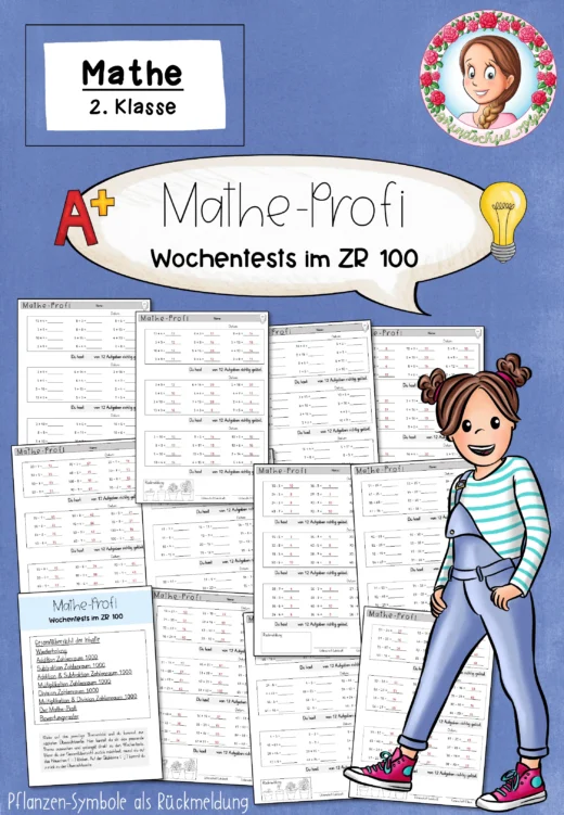 Kopfrechnen Klasse 2 Mathe-Profi ZR 100 in Wochentests