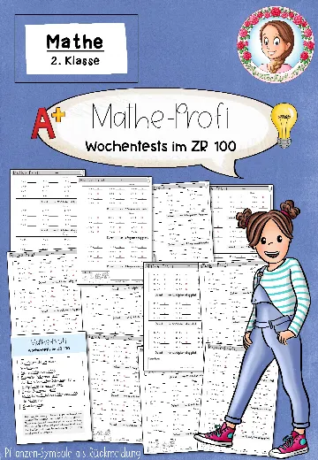 Cover: Kopfrechnen Klasse 2 | Mathe-Wochentests ZR 100 – digitales Unterrichtsmaterial für die Grundschule