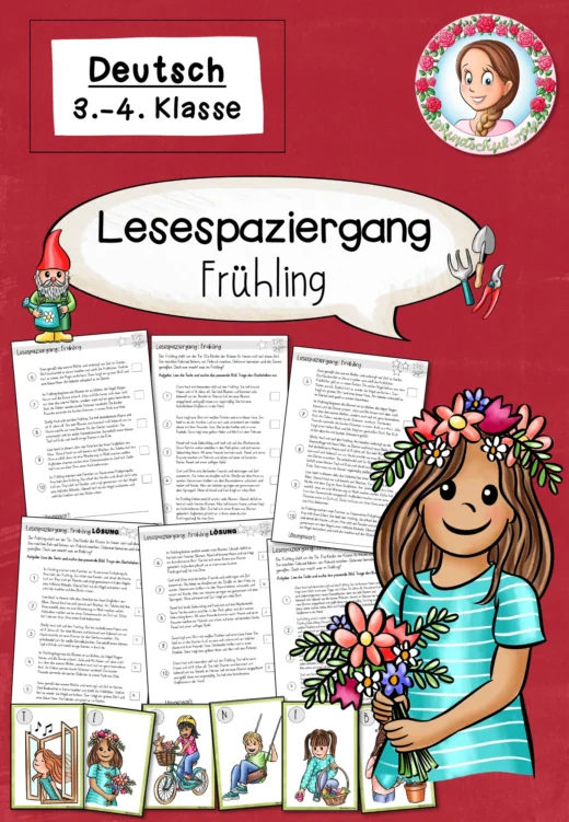 Lesespaziergang Frühling für Klasse 3 bis 4
