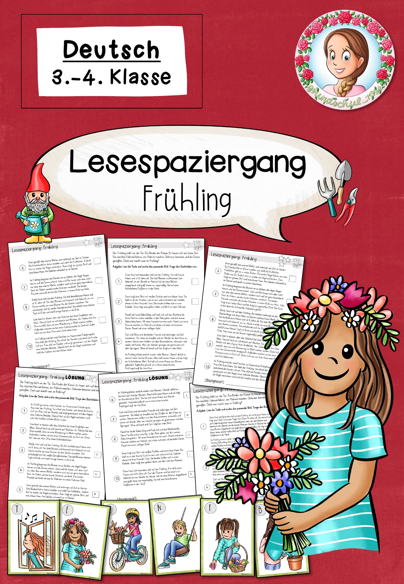 Lesespaziergang Frühling | Deutsch Klasse 3-4