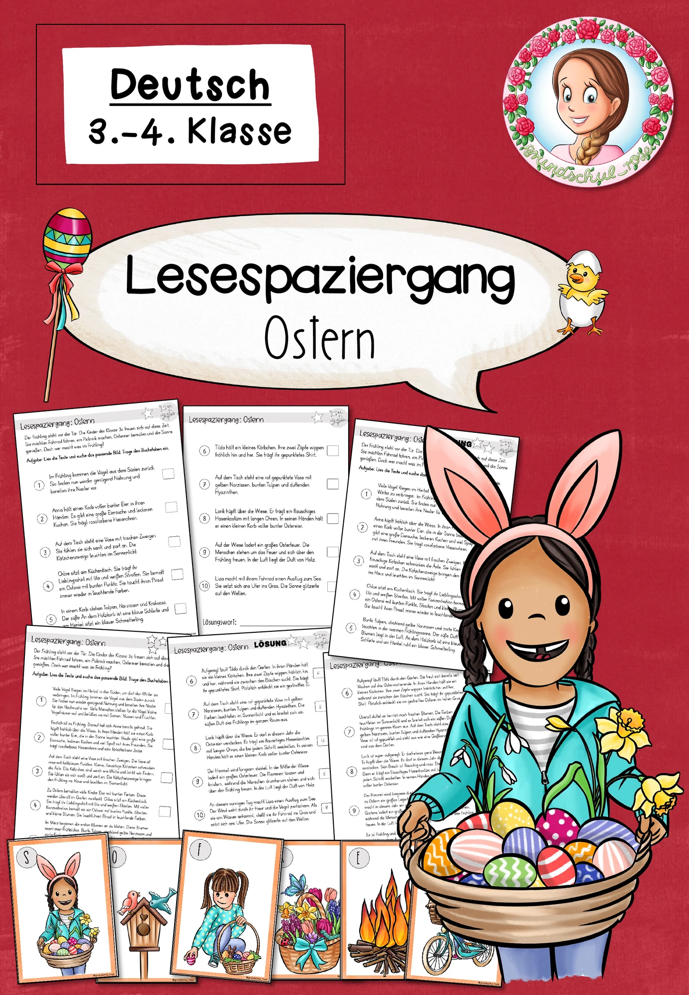 Lesespaziergang Ostern | Deutsch Klasse 2-4