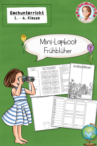 Mini-Lapbook Frühblüher Frühling (Klasse 1 bis 4) (1472901)