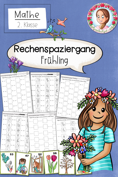 Rechenspaziergang Subtraktion ZR 100 Frühling Klasse 2 (1475965)