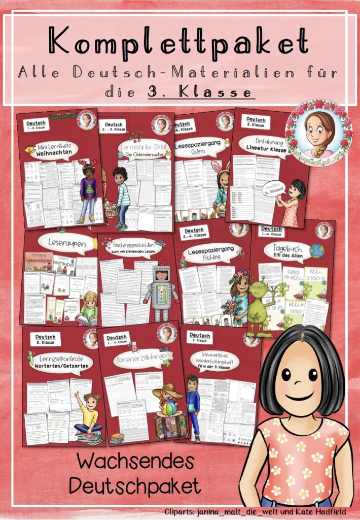 Materialpaket Komplettpaket Deutsch Klasse 1 - Cover für Klasse 1