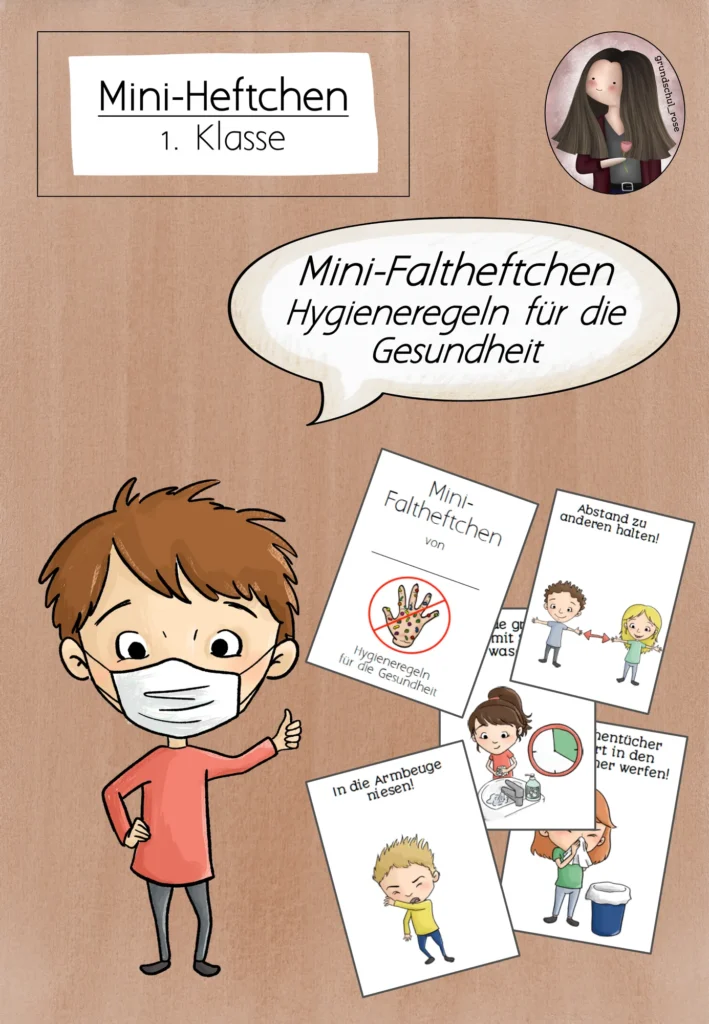 Mini-Heft Hygieneregeln Gesundheit Sachunterricht Klasse 1 - Cover für Klasse 1