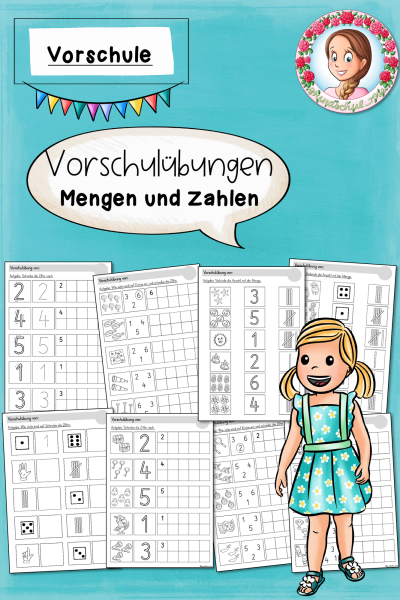 Vorschule Mengen & Zahlen – Übungen für Kita-Kinder zur Zahlenvorstellung (1532784)