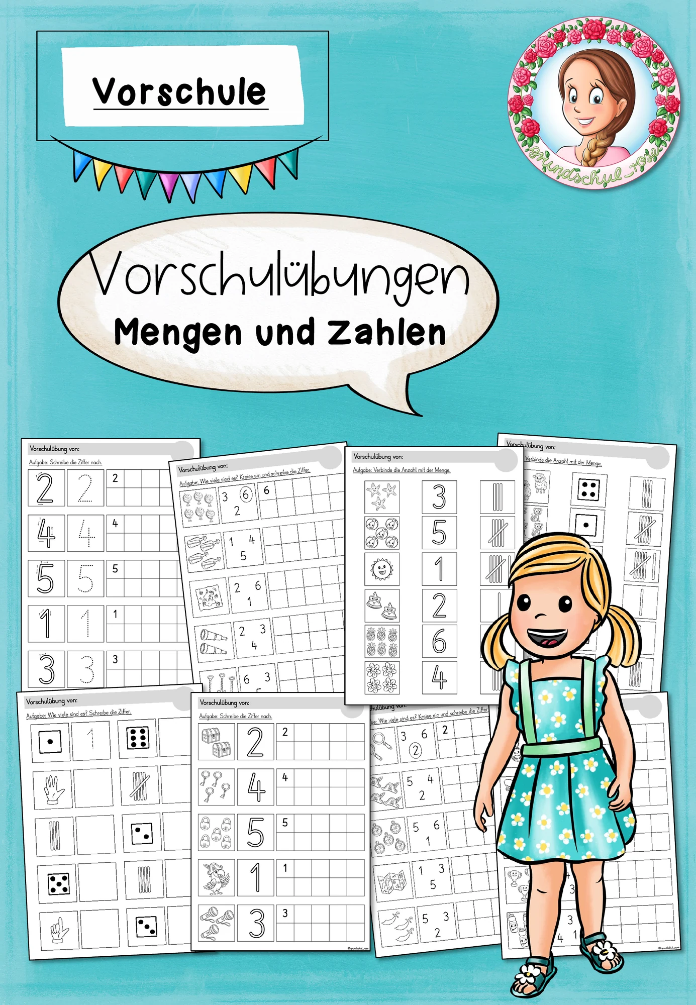 Vorschule Zahlen & Mengen | Übungen für Kita-Kinder