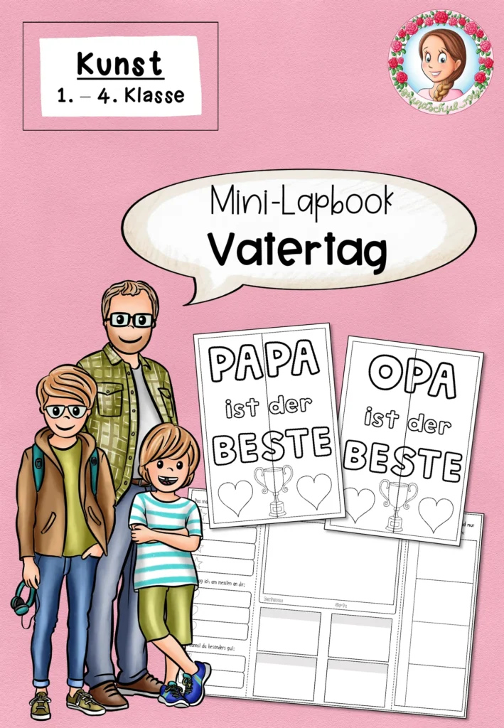 Lapbook Vatertag Kunst Klasse 2 - Cover für Klasse 2