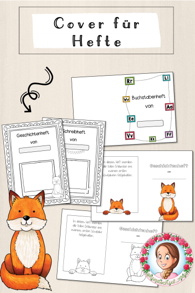 Fuchs-Klasse: Deckblätter für Hefte (Classroommanagement) (1555126)