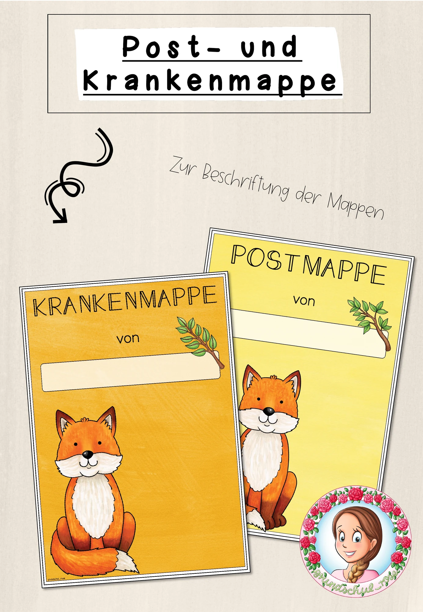 Fuchs-Klasse: Post- und Krankenmappe (Classroommanagement)
